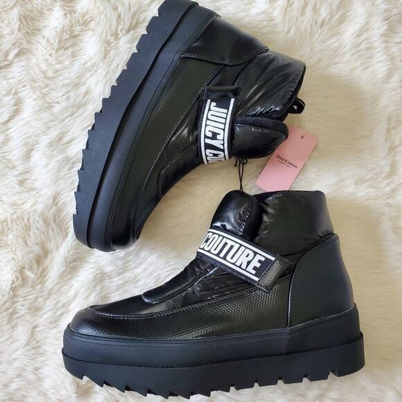 Juicy Couture Veronica Black Winter Boots | 10M - Picture 7 of 8